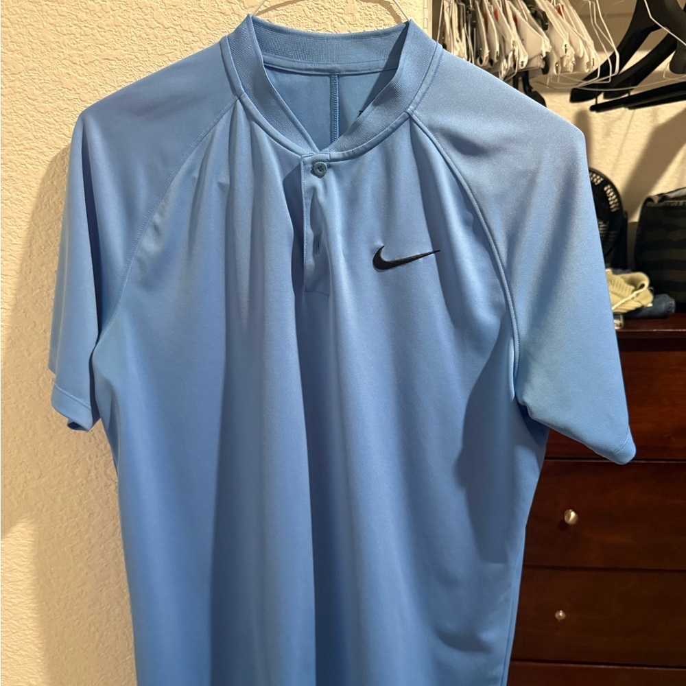 Nike Sky Blue Dri-FIT Polo